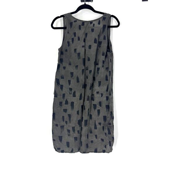 Make it Good Gray Sleeveless Mini Dress Silk - Picture 2 of 3